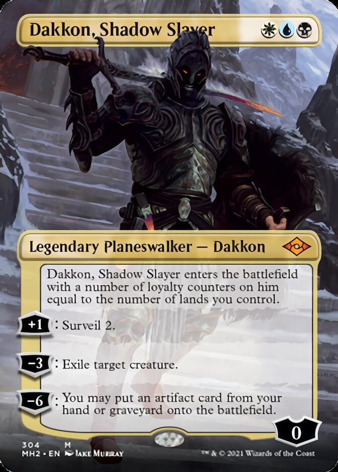 Dakkon, Shadow Slayer (Borderless) [Modern Horizons 2] | Jomio and Rueliete's Cards and Comics