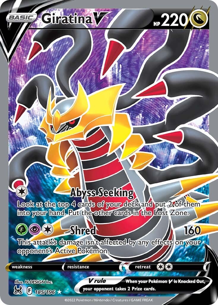 Giratina V (185/196) [Sword & Shield: Lost Origin] | Jomio and Rueliete's Cards and Comics