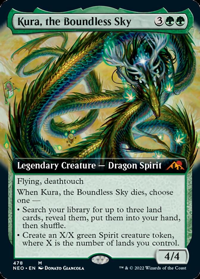 Kura, the Boundless Sky (Extended Art) [Kamigawa: Neon Dynasty] | Jomio and Rueliete's Cards and Comics