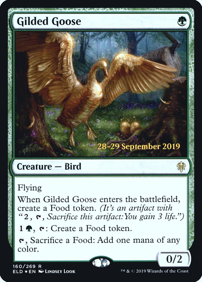 Gilded Goose [Throne of Eldraine Prerelease Promos] | Jomio and Rueliete's Cards and Comics