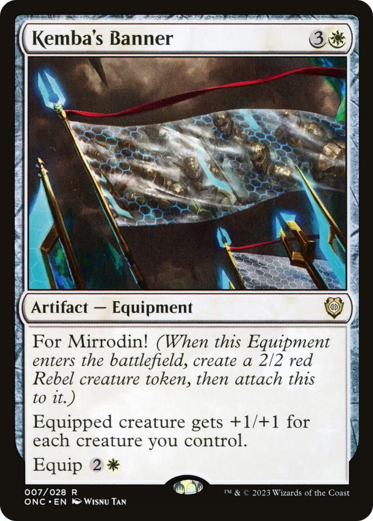 Kemba's Banner [Phyrexia: All Will Be One Commander] | Jomio and Rueliete's Cards and Comics