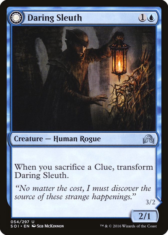 Daring Sleuth // Bearer of Overwhelming Truths [Shadows over Innistrad] | Jomio and Rueliete's Cards and Comics