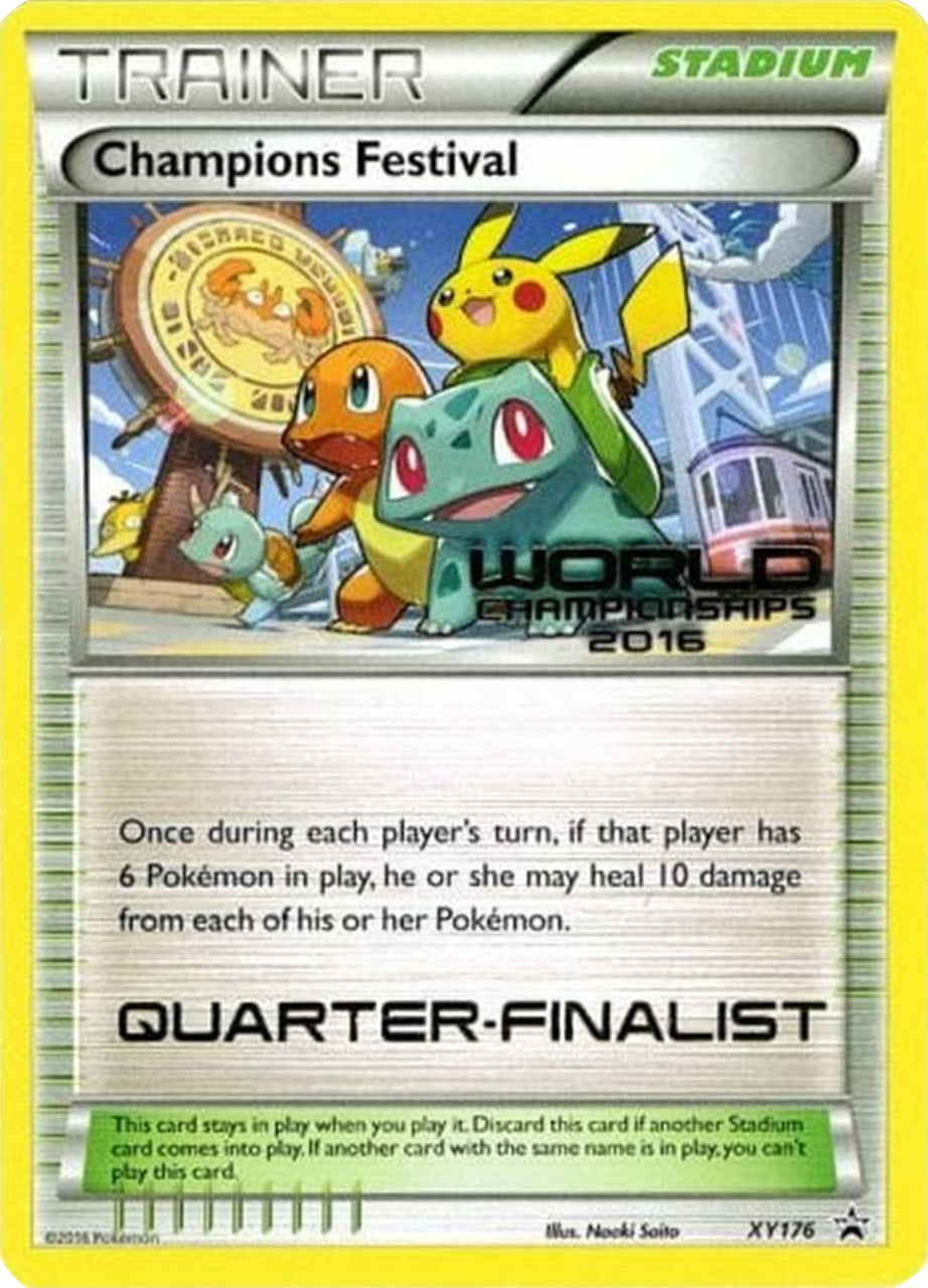 Champions Festival (XY176) (2016 Quarter Finalist) [XY: Black Star Promos] | Jomio and Rueliete's Cards and Comics