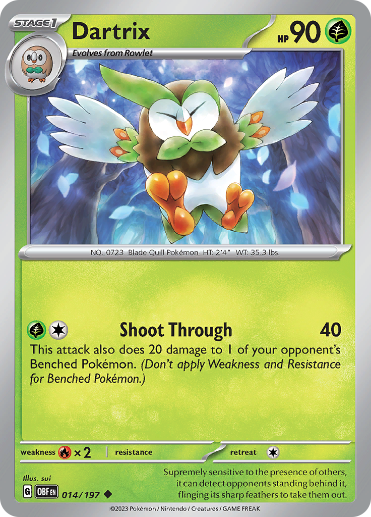Dartrix (014/197) [Scarlet & Violet: Obsidian Flames] | Jomio and Rueliete's Cards and Comics