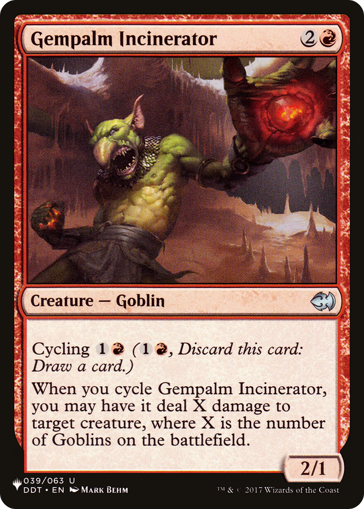 Gempalm Incinerator [The List] | Jomio and Rueliete's Cards and Comics