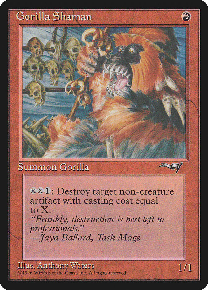 Gorilla Shaman (Skulls in Background) [Alliances] | Jomio and Rueliete's Cards and Comics