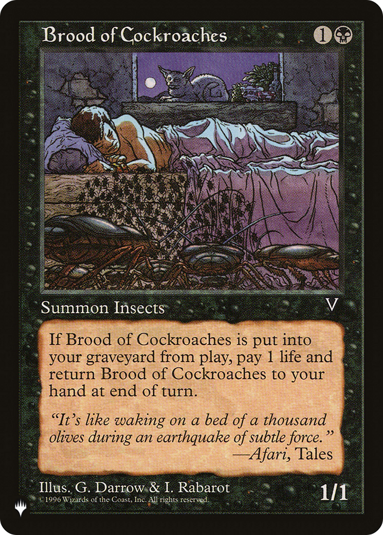 Brood of Cockroaches [The List] | Jomio and Rueliete's Cards and Comics
