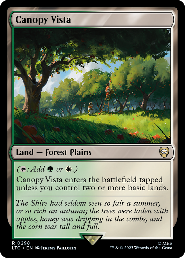 Canopy Vista [The Lord of the Rings: Tales of Middle-Earth Commander] | Jomio and Rueliete's Cards and Comics