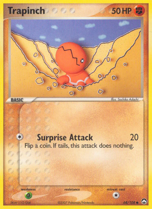 Trapinch (68/108) [EX: Power Keepers] | Jomio and Rueliete's Cards and Comics