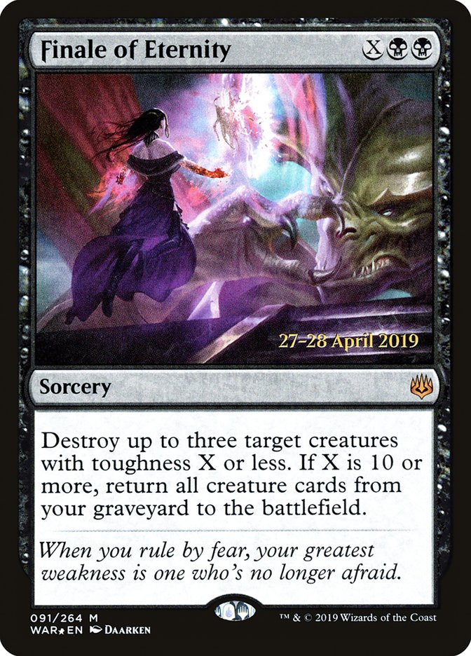 Finale of Eternity [War of the Spark Prerelease Promos] | Jomio and Rueliete's Cards and Comics