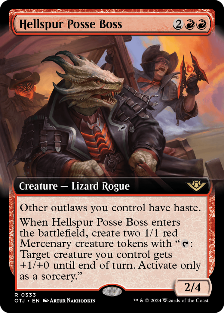 Hellspur Posse Boss (Extended Art) [Outlaws of Thunder Junction] | Jomio and Rueliete's Cards and Comics