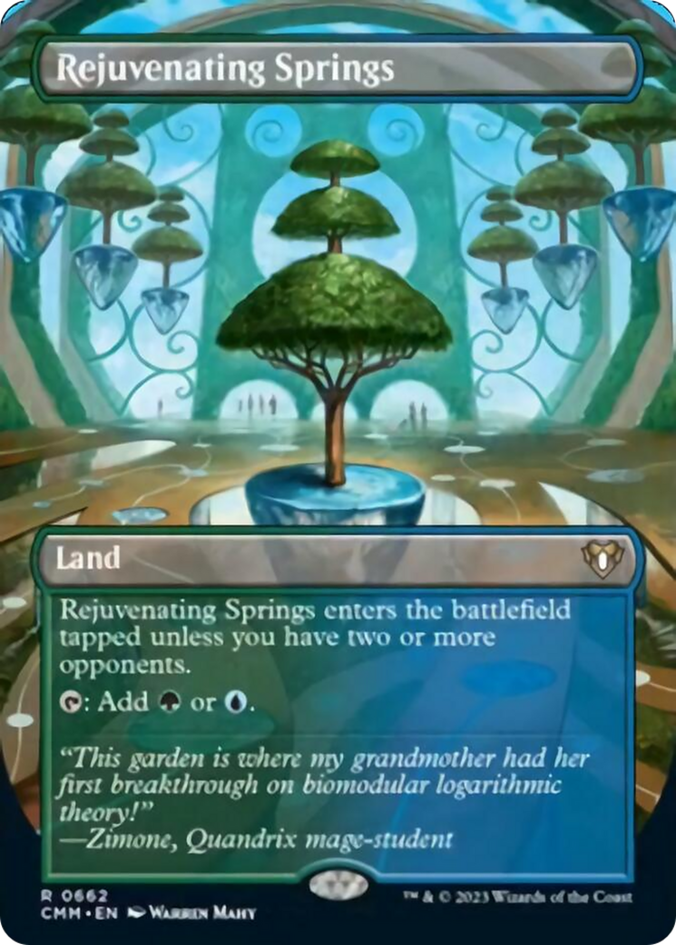 Rejuvenating Springs (Borderless Alternate Art) [Commander Masters] | Jomio and Rueliete's Cards and Comics