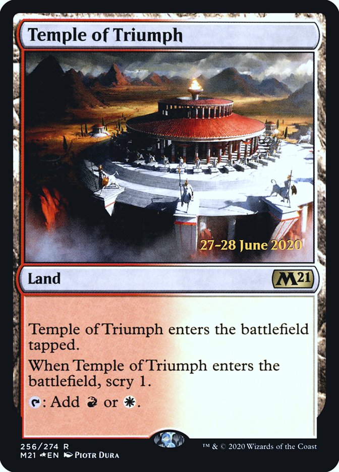 Temple of Triumph [Core Set 2021 Prerelease Promos] | Jomio and Rueliete's Cards and Comics