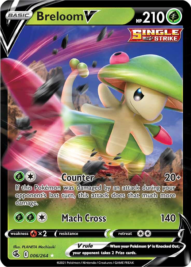 Breloom V (006/264) [Sword & Shield: Fusion Strike] | Jomio and Rueliete's Cards and Comics