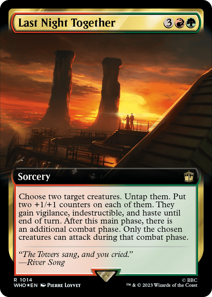 Last Night Together (Extended Art) (Surge Foil) [Doctor Who] | Jomio and Rueliete's Cards and Comics