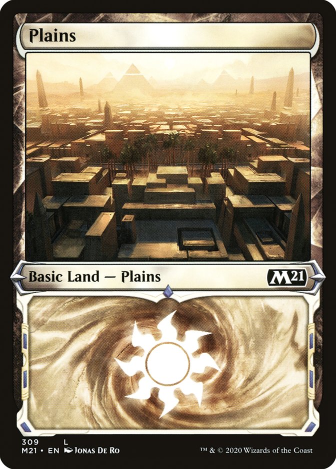 Plains (309) (Showcase) [Core Set 2021] | Jomio and Rueliete's Cards and Comics