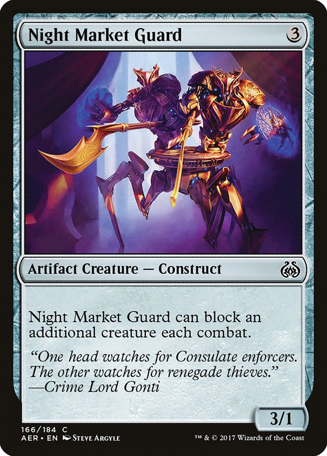 Night Market Guard [Aether Revolt] | Jomio and Rueliete's Cards and Comics