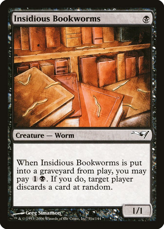 Insidious Bookworms [Coldsnap Theme Decks] | Jomio and Rueliete's Cards and Comics