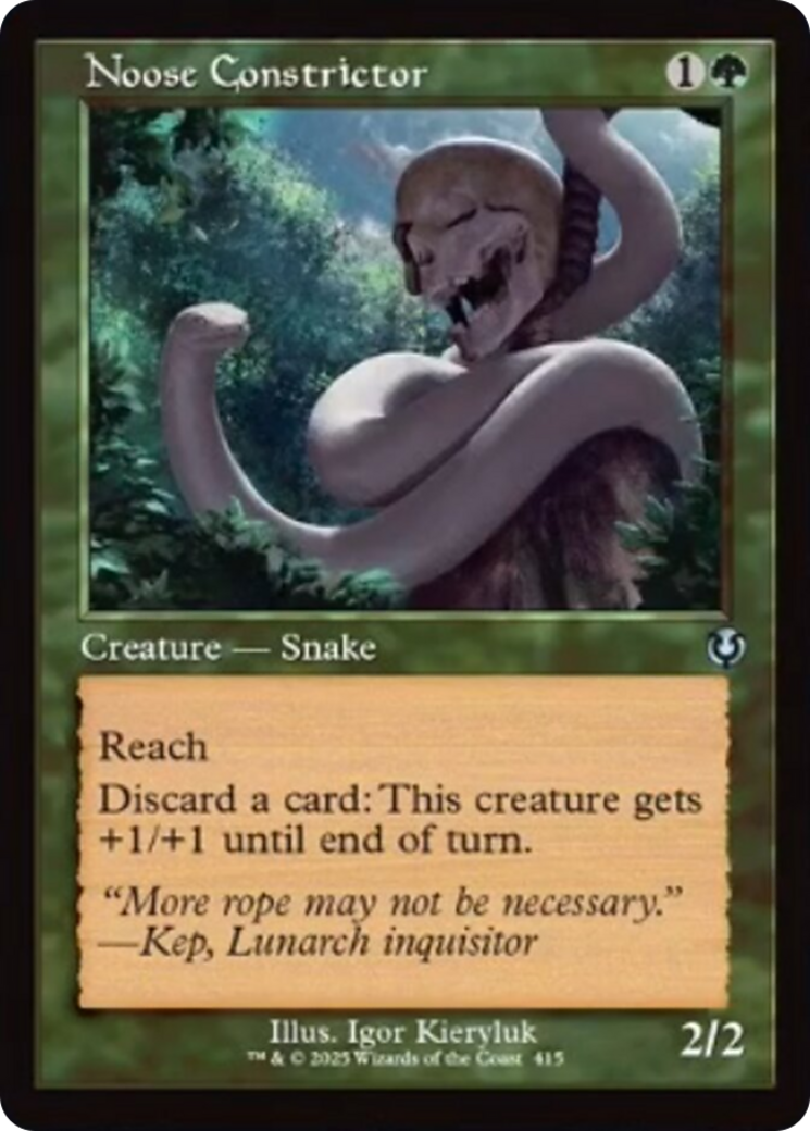 Noose Constrictor (Retro Frame) [Innistrad Remastered] | Jomio and Rueliete's Cards and Comics