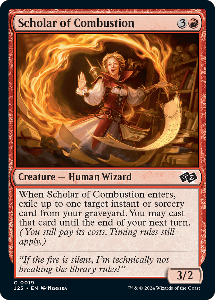 Scholar of Combustion [Foundations Jumpstart] | Jomio and Rueliete's Cards and Comics