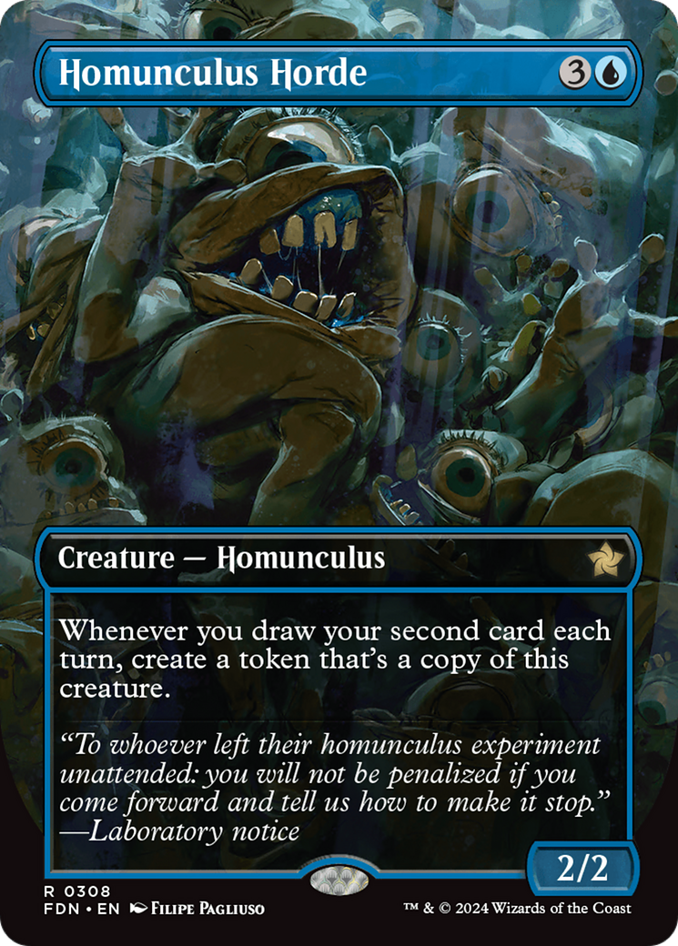 Homunculus Horde (Borderless) [Foundations] | Jomio and Rueliete's Cards and Comics