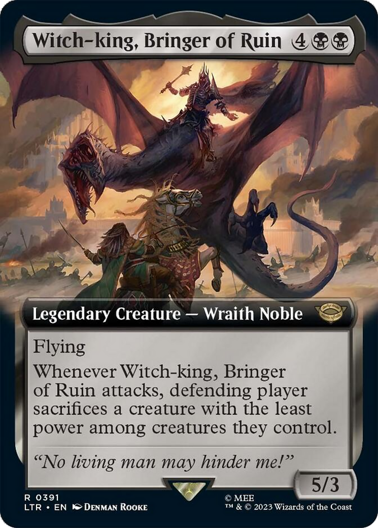 Witch-king, Bringer of Ruin (Extended Alternate Art) [The Lord of the Rings: Tales of Middle-Earth] | Jomio and Rueliete's Cards and Comics