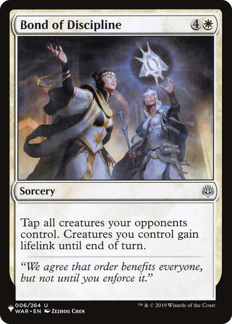 Bond of Discipline [The List] | Jomio and Rueliete's Cards and Comics