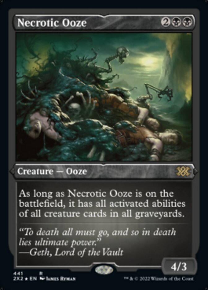 Necrotic Ooze (Foil Etched) [Double Masters 2022] | Jomio and Rueliete's Cards and Comics