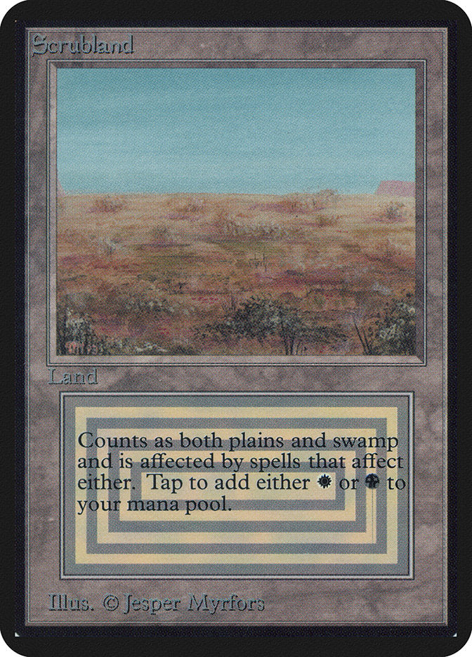 Scrubland [Alpha Edition] | Jomio and Rueliete's Cards and Comics