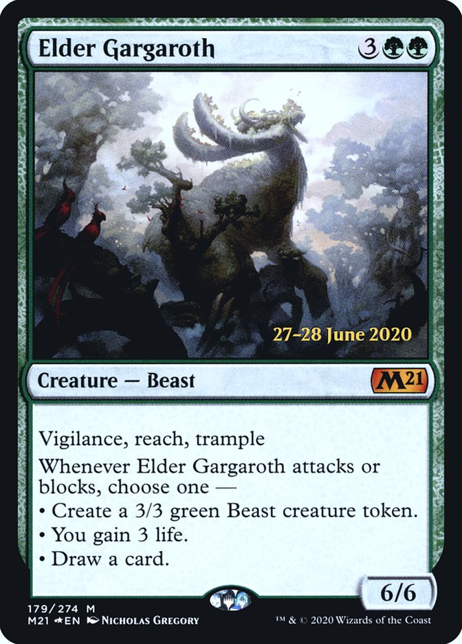 Elder Gargaroth [Core Set 2021 Prerelease Promos] | Jomio and Rueliete's Cards and Comics