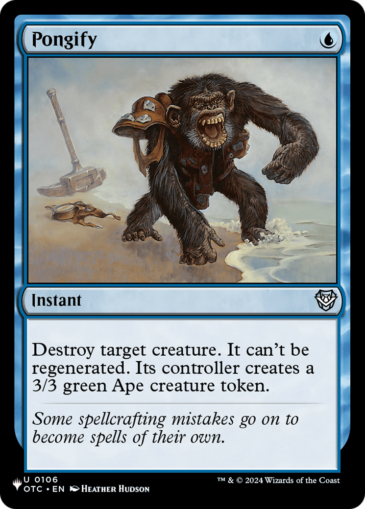 Pongify (OTC) [The List] | Jomio and Rueliete's Cards and Comics
