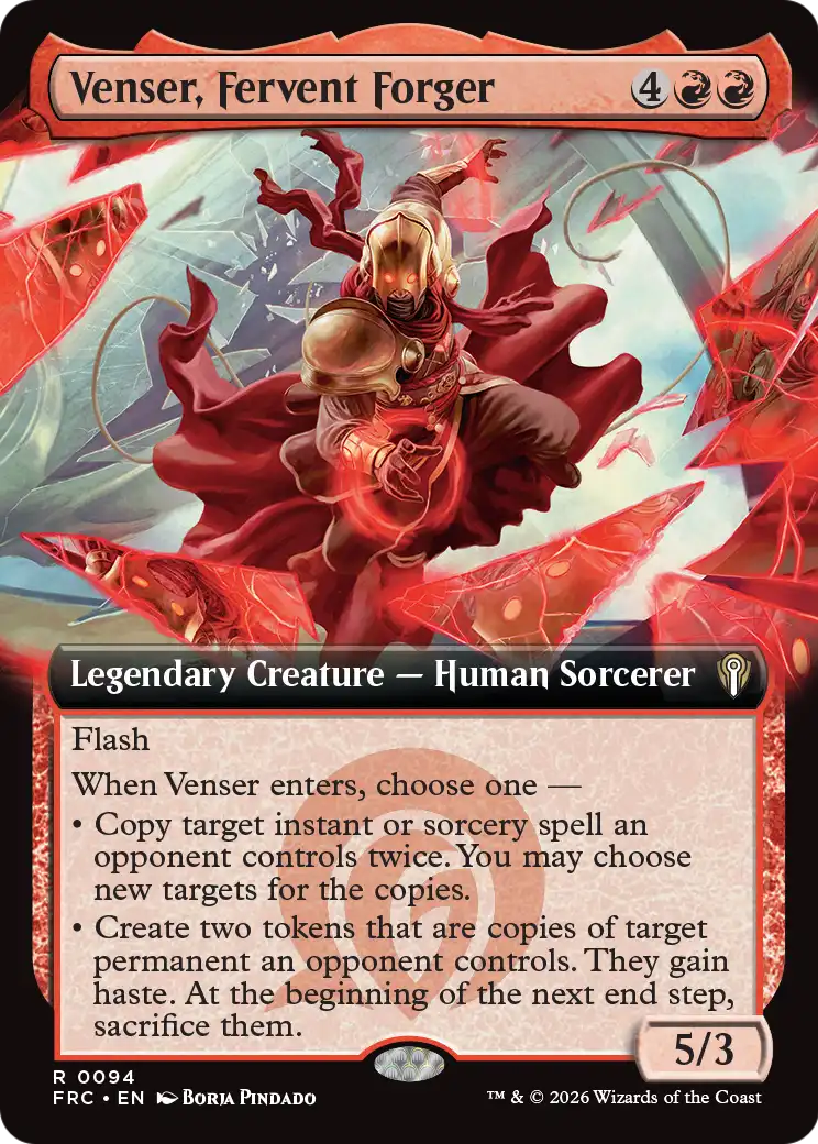 Venser, Fervent Forger (Extended Art) [Reality Fracture Commander] | Jomio and Rueliete's Cards and Comics