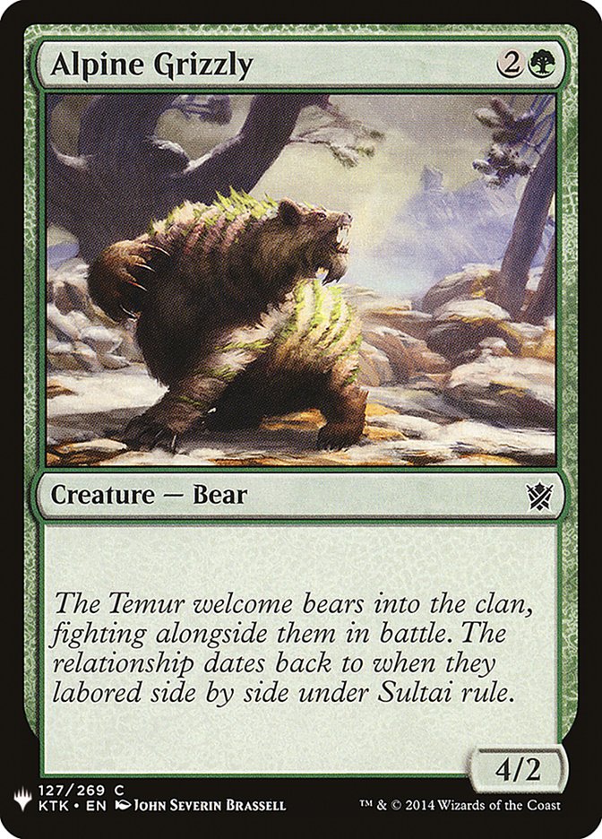 Alpine Grizzly [Mystery Booster] | Jomio and Rueliete's Cards and Comics