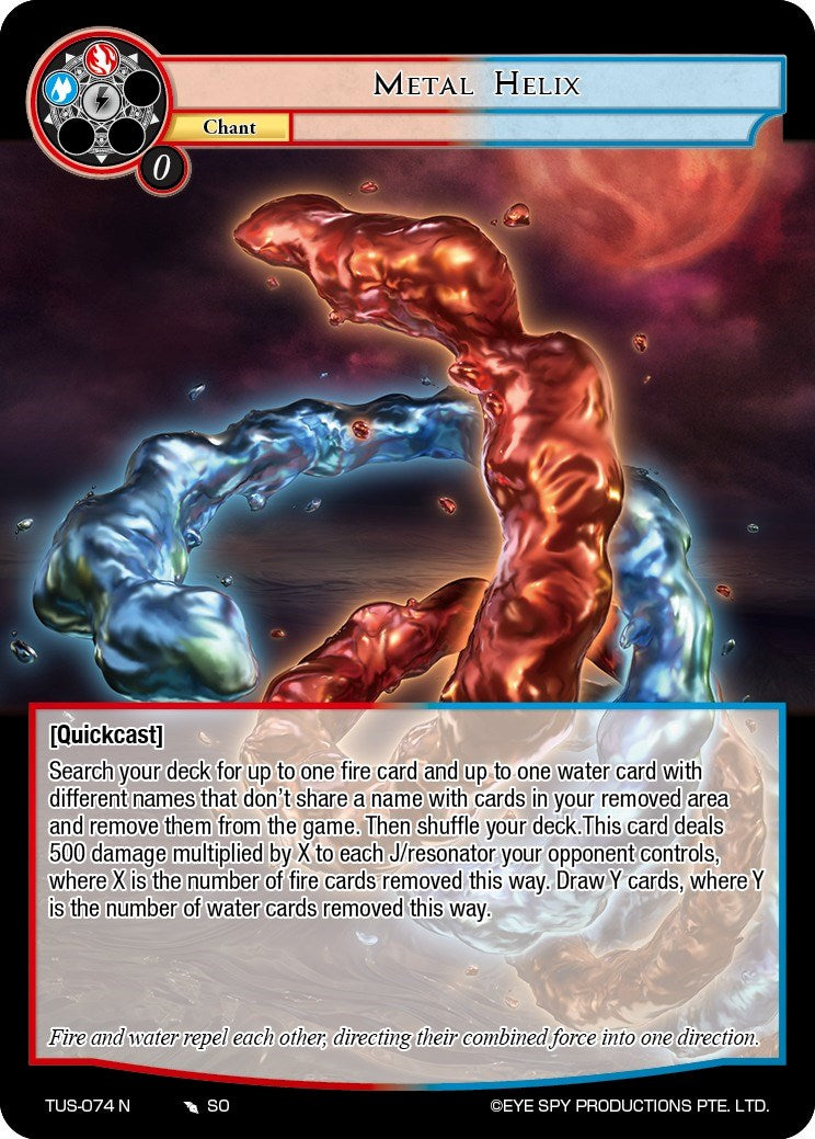 Metal Helix (TUS-074 N) [The Underworld of Secrets] | Jomio and Rueliete's Cards and Comics