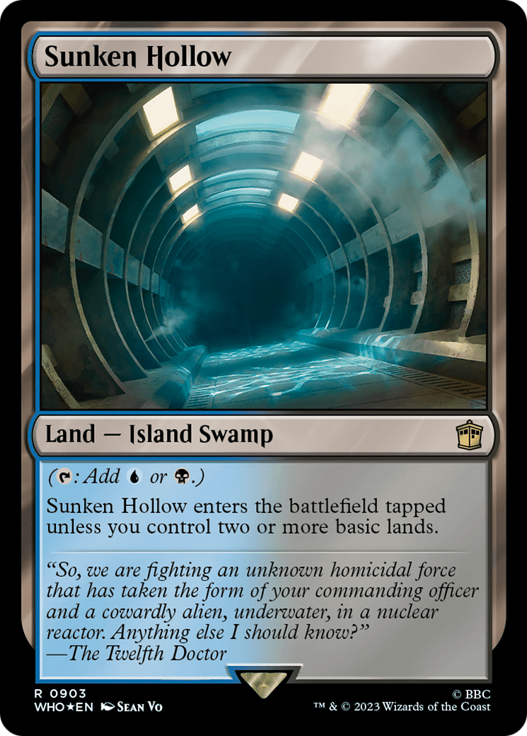 Sunken Hollow (Surge Foil) [Doctor Who] | Jomio and Rueliete's Cards and Comics
