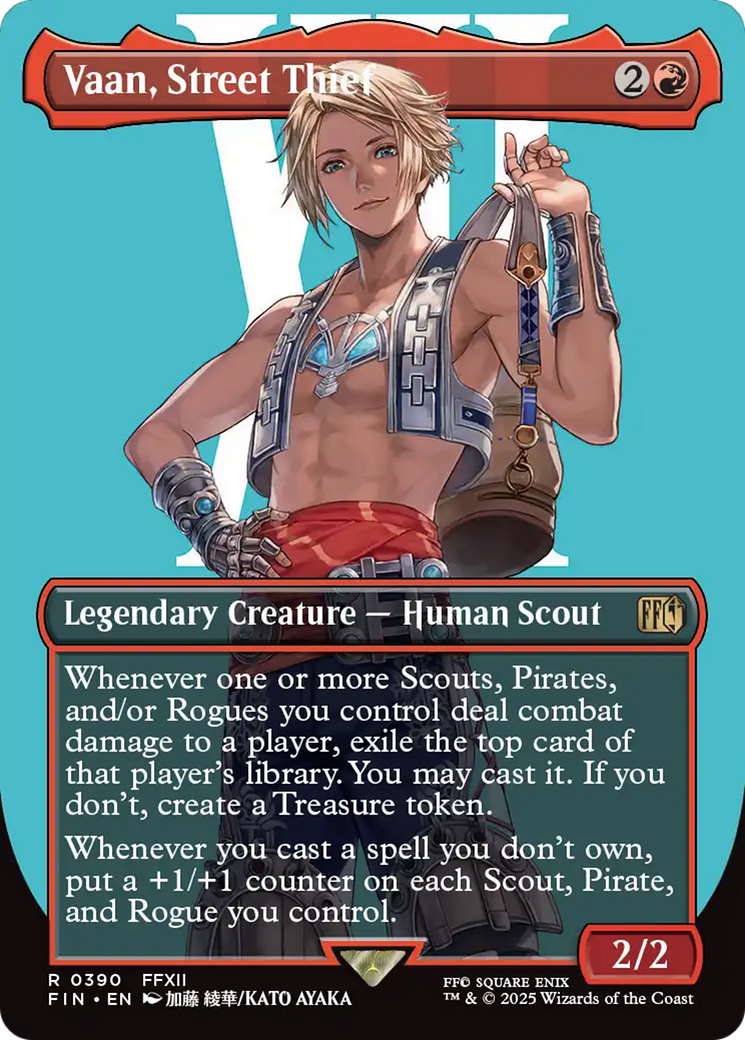 Vaan, Street Thief (Borderless) [FINAL FANTASY] | Jomio and Rueliete's Cards and Comics