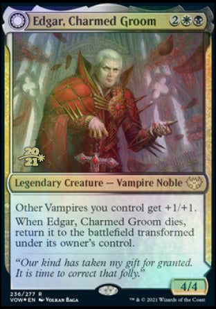 Edgar, Charmed Groom // Edgar Markov's Coffin [Innistrad: Crimson Vow Prerelease Promos] | Jomio and Rueliete's Cards and Comics