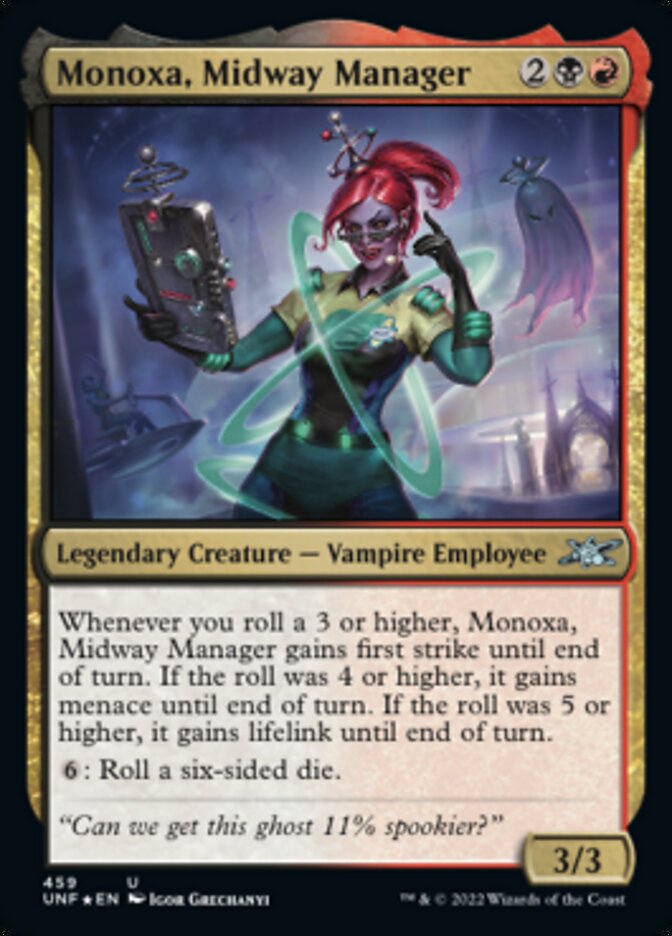 Monoxa, Midway Manager (Galaxy Foil) [Unfinity] | Jomio and Rueliete's Cards and Comics