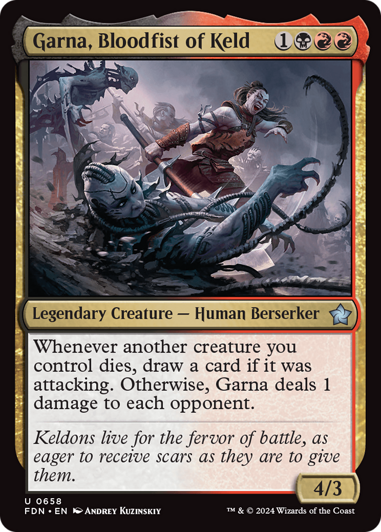 Garna, Bloodfist of Keld [Foundations] | Jomio and Rueliete's Cards and Comics