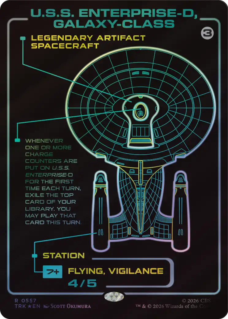 U.S.S. Enterprise-D, Galaxy-Class (Showcase) [Star Trek] | Jomio and Rueliete's Cards and Comics