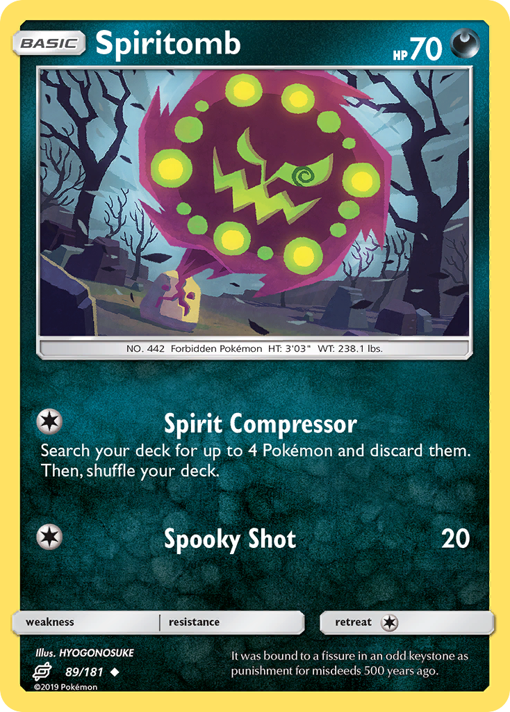 Spiritomb (89/181) [Sun & Moon: Team Up] | Jomio and Rueliete's Cards and Comics