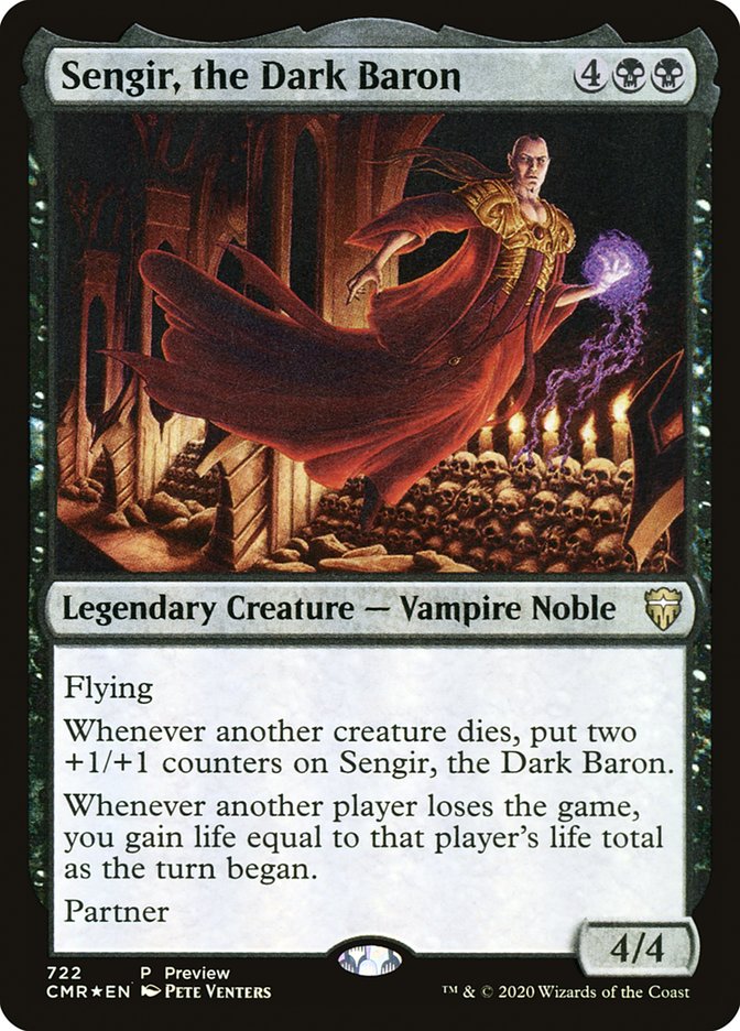 Sengir, the Dark Baron [Commander Legends Promos] | Jomio and Rueliete's Cards and Comics