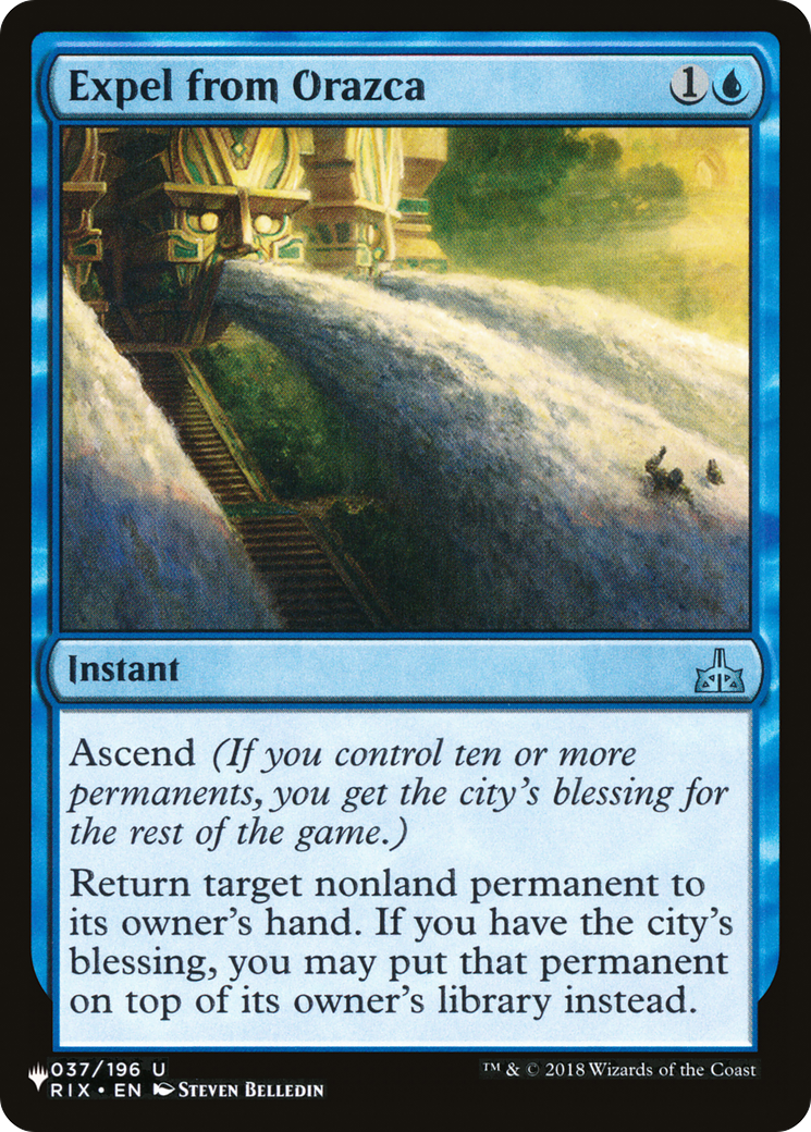 Expel from Orazca [The List] | Jomio and Rueliete's Cards and Comics