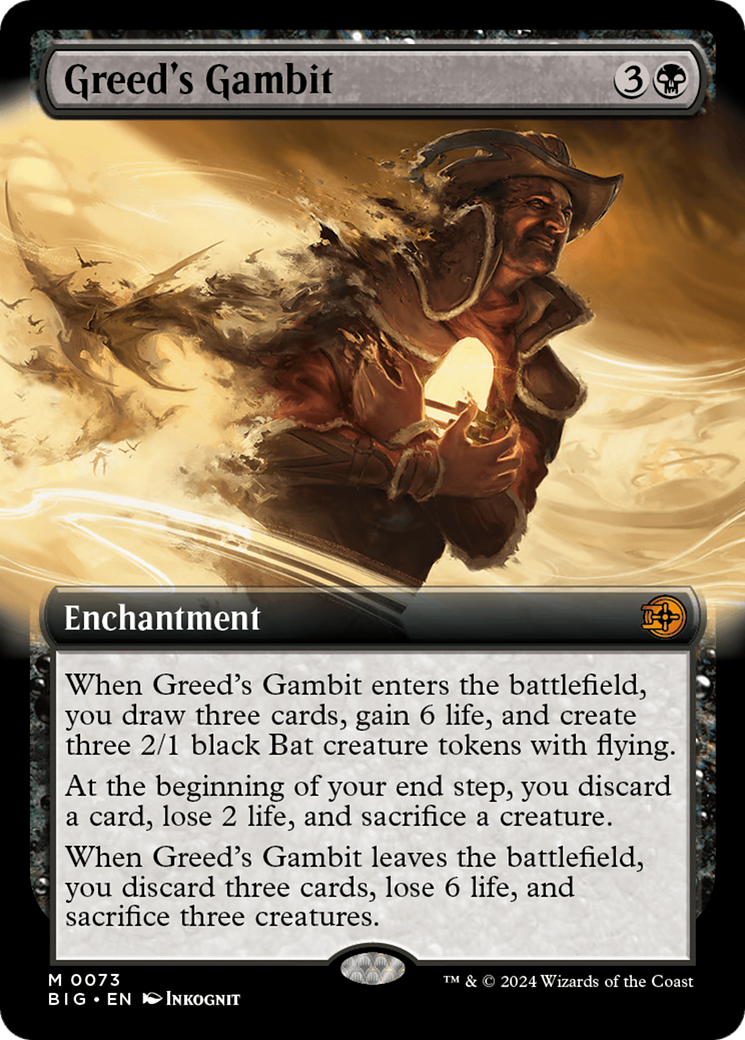 Greed's Gambit (Extended Art) [Outlaws of Thunder Junction: The Big Score] | Jomio and Rueliete's Cards and Comics