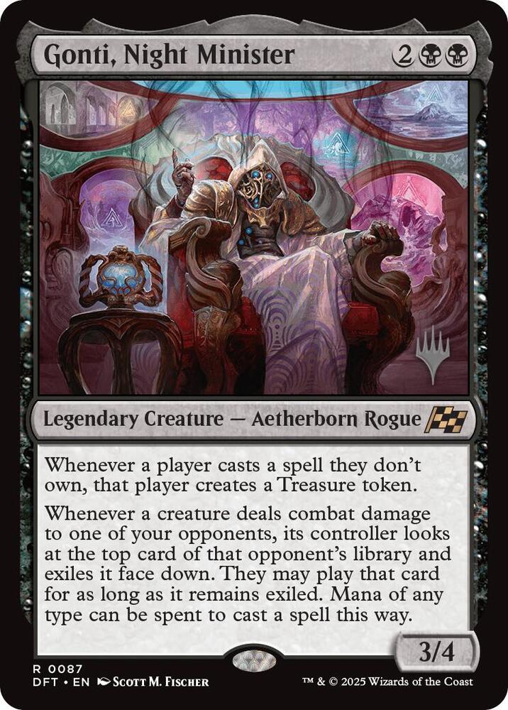 Gonti, Night Minister (Promo Pack) [Aetherdrift Promos] | Jomio and Rueliete's Cards and Comics
