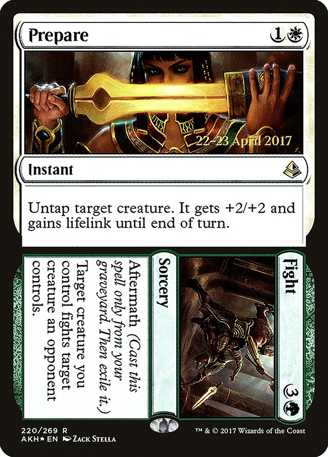 Prepare // Fight [Amonkhet Prerelease Promos] | Jomio and Rueliete's Cards and Comics
