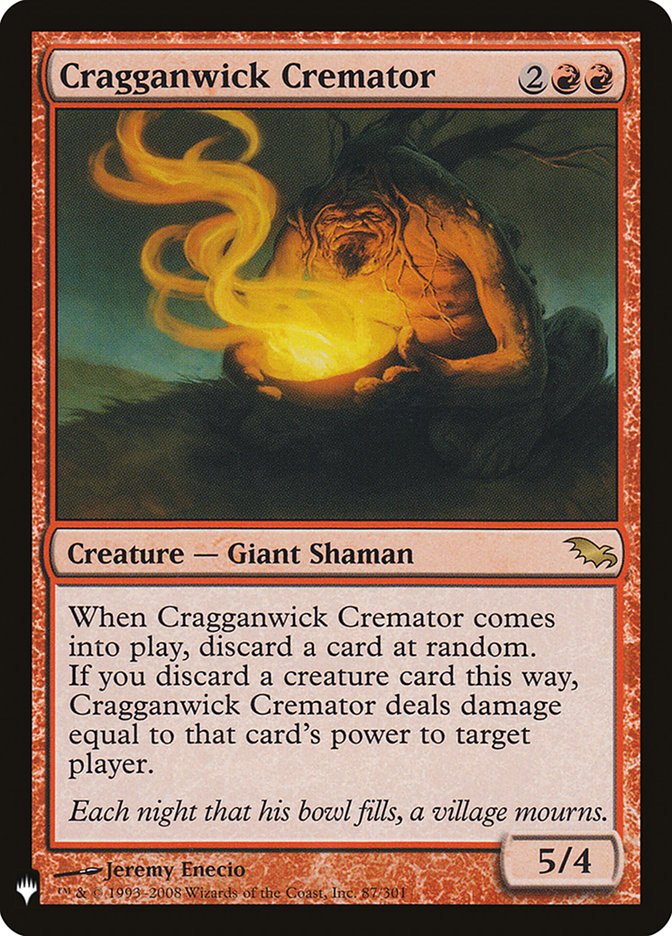 Cragganwick Cremator [The List] | Jomio and Rueliete's Cards and Comics