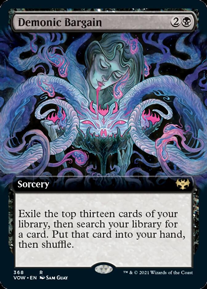 Demonic Bargain (Extended Art) [Innistrad: Crimson Vow] | Jomio and Rueliete's Cards and Comics