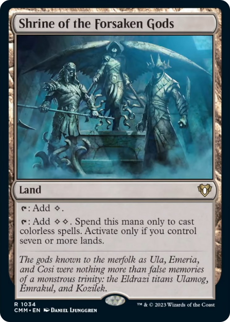 Shrine of the Forsaken Gods [Commander Masters] | Jomio and Rueliete's Cards and Comics