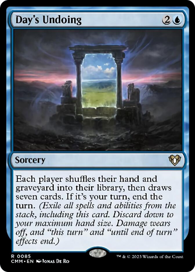 Day's Undoing [Commander Masters] | Jomio and Rueliete's Cards and Comics